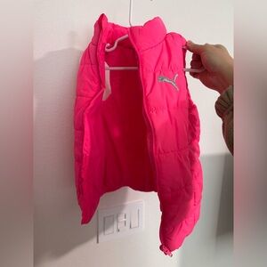 PUMA kids puff vest pink 3-4 T